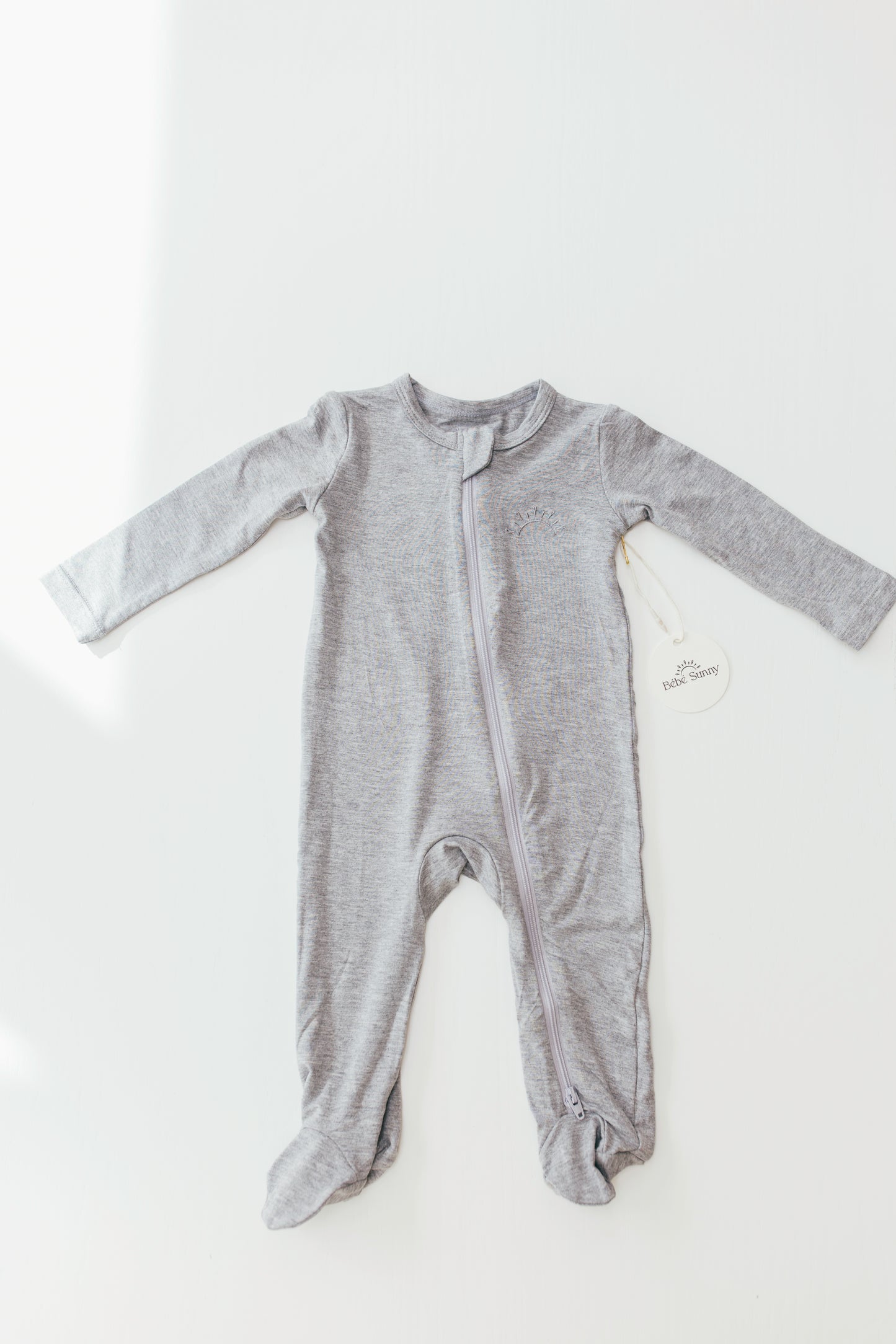 Sand + Heather Grey Onesie