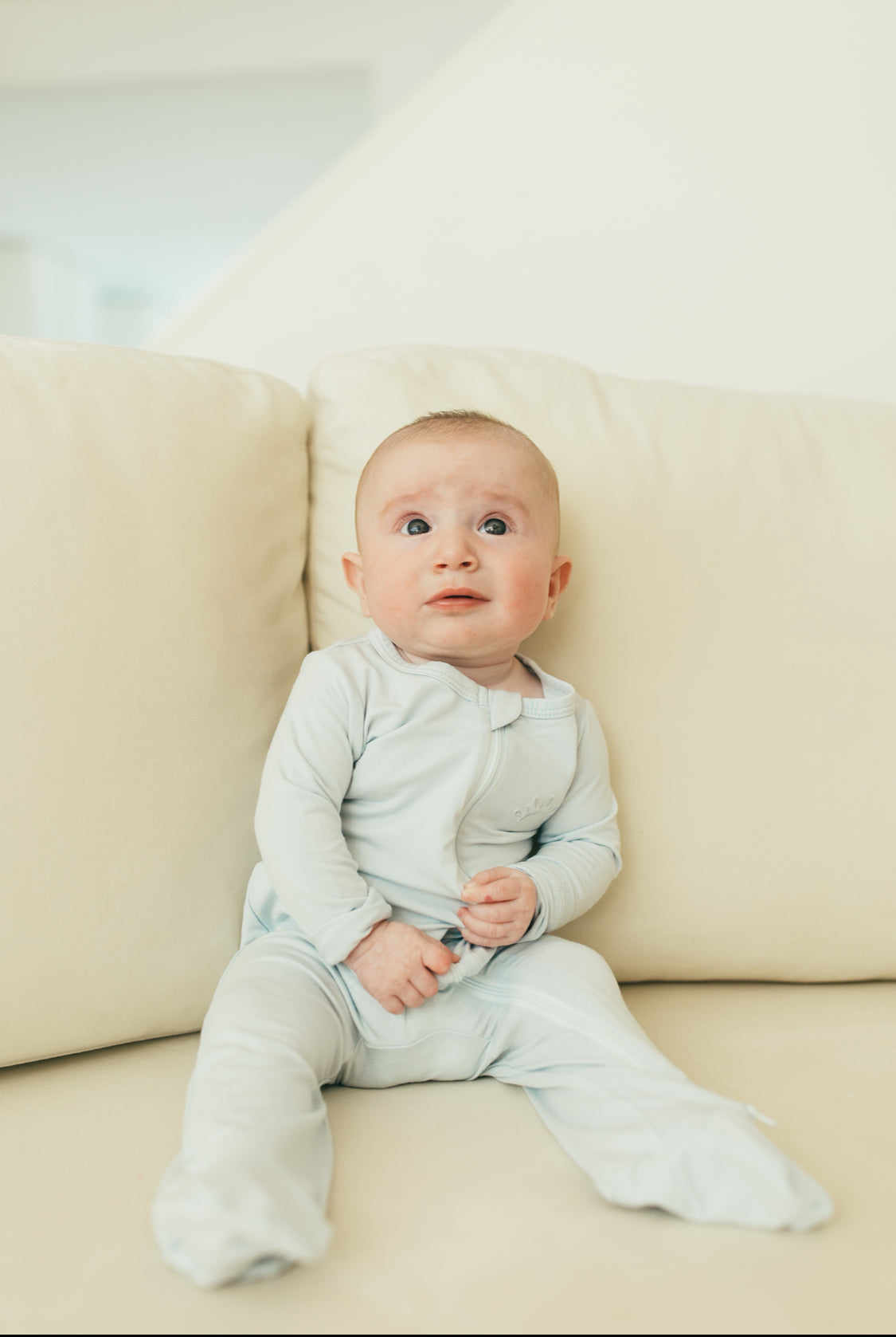 Powder Blue + Slate Onesie