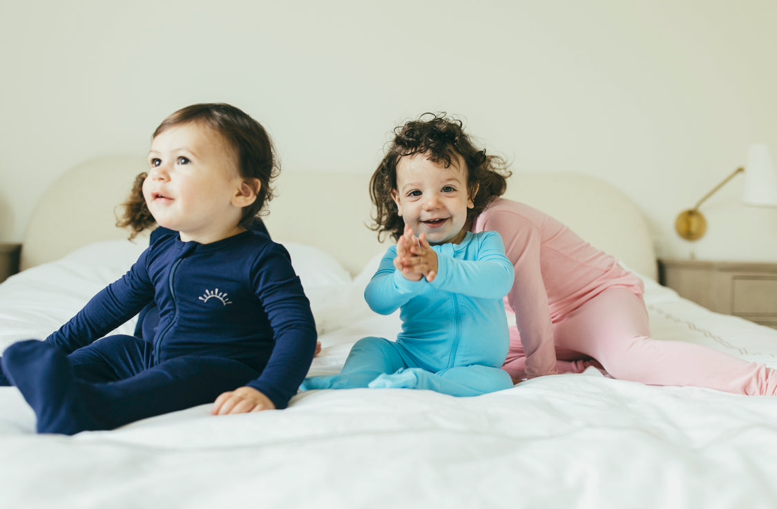 Electric Blue, Candy Pink + Navy Onesies