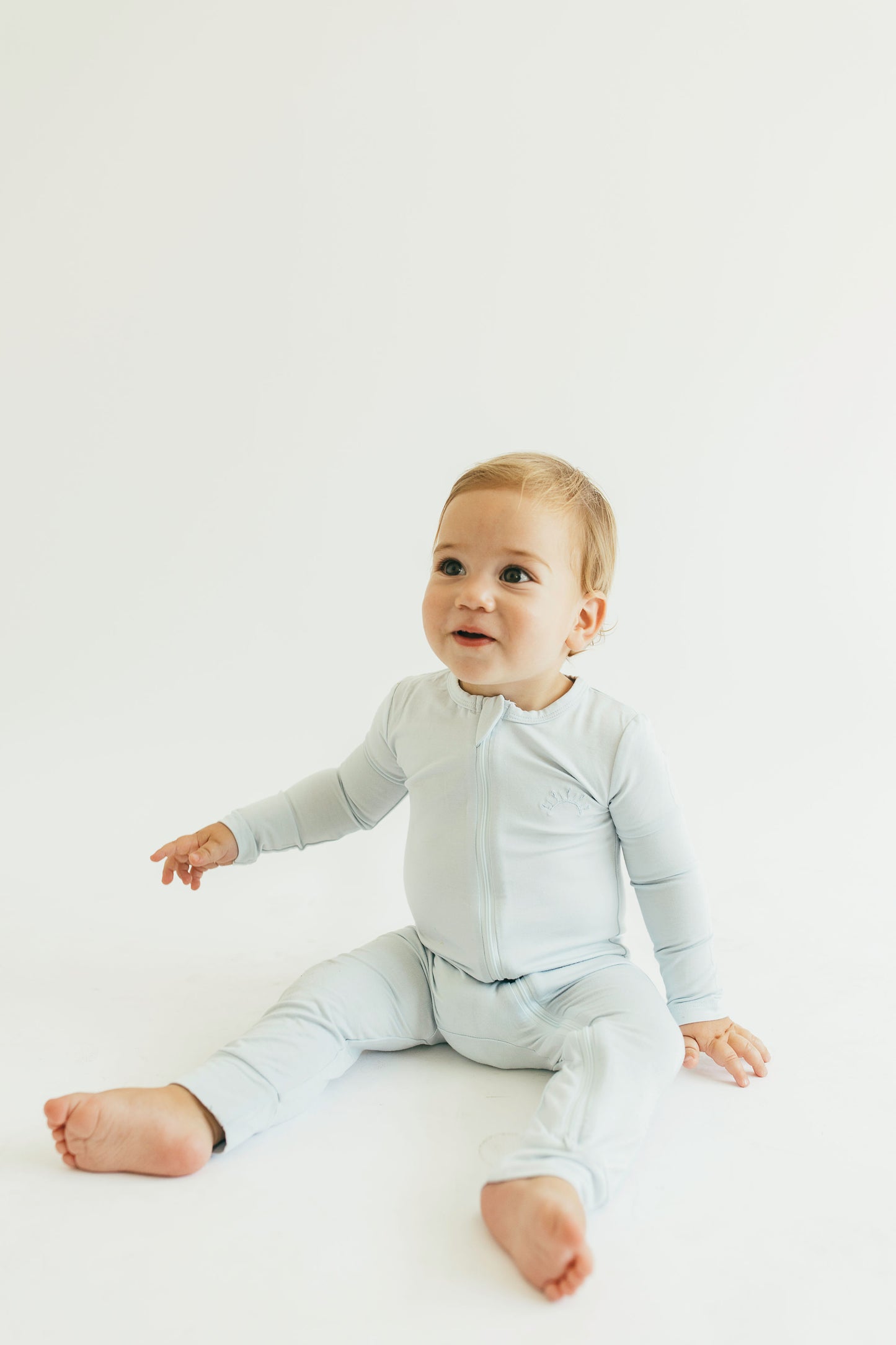 Powder Blue + Slate Onesie