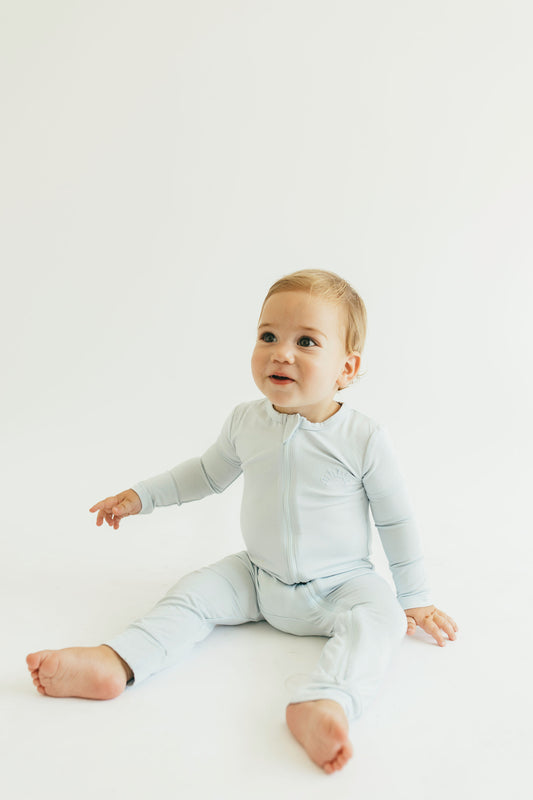 Powder Blue + Slate Onesie