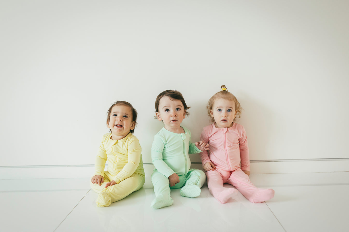 Mint Green and Lemon Onesies