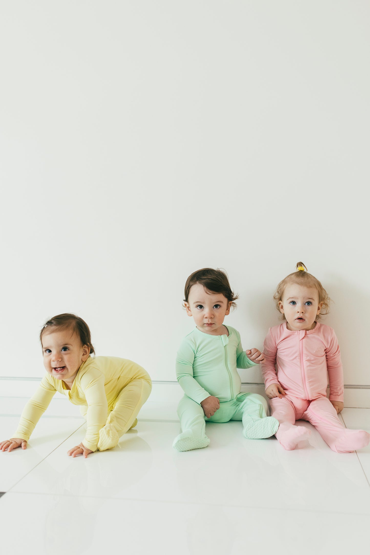Mint Green and Lemon Onesies